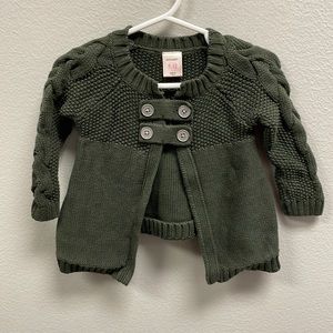 Old Navy Hunter Green Sweater for Girls Sz 6/12m